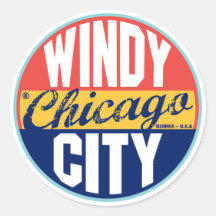 Chicago Vintage Label Stickers