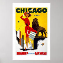 Chicago Vintage Travel Posters