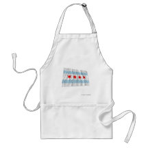 Chicago Waving Flag Aprons