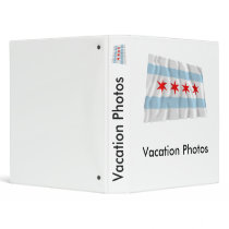 Chicago Waving Flag 3 Ring Binders
