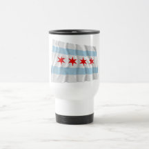 Chicago Waving Flag Coffee Mugs