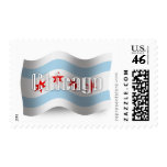 Chicago Waving Flag Stamp