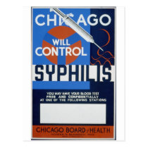 Chicago Will Control Syphilis postcards