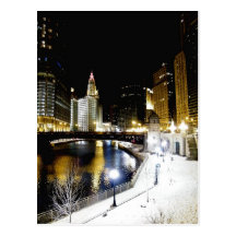 Chicago Winter Postcard