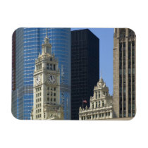 Chicago, Wrigley Building with Trump Hotel &