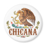 Chicana Mexico Coat of Arms Refrigerator Magnets