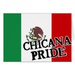 Chicana Pride Mexican Flag cards