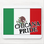 Chicana Pride Mexican Flag mousepads