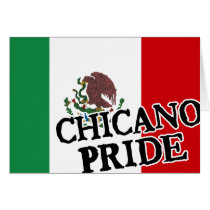 Chicano Pride Mexican Flag Card