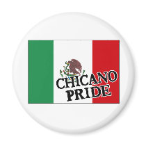 Chicano Pride Mexican Flag Magnets
