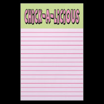 Chick-a-licious Lined stationery by melhi_ Chick-a-licious Lined stationery