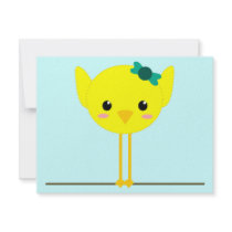 chick chik little cute invitations