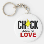 Chick Down On Love Key Chain