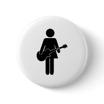 Chick Guitar buttons by TheFamousLabel Chick Guitar buttons