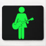 Chick Guitar Green Mouse Mat