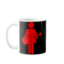 Chick Guitar Red Mugs