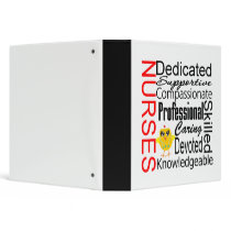 Chick Humor - Nurses Recognition Collage Vinyl Binders