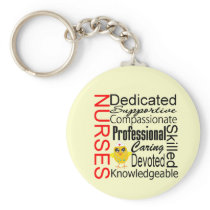 Chick Humor - Nurses Recognition Collage Key Chains