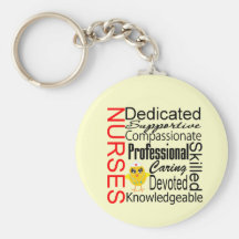 Chick Humor - Nurses Recognition Collage Key Chains