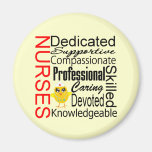 Chick Humor - Nurses Recognition Collage Refrigerator Magnet