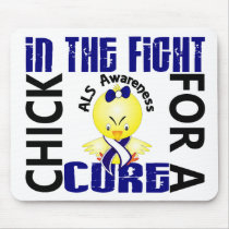 Chick In The Fight ALS mousepads by awarenesschicks Chick In The Fight ALS mousepads