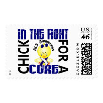 Chick In The Fight ALS postage