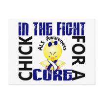 Chick In The Fight ALS postcards