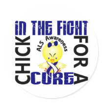 Chick In The Fight ALS stickers