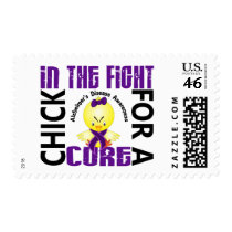 Chick In The Fight Alzheimer's Disease postage