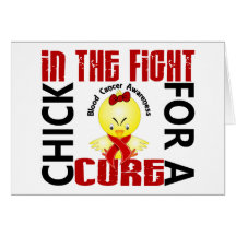 Chick In The Fight Blood Cancer Greeting Card