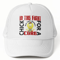 Chick In The Fight Brain Cancer hats by awarenesschicks Chick In The Fight Brain Cancer hats