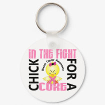 Chick In The Fight Breast Cancer keychains by awarenesschicks Chick In The Fight Breast Cancer keychains