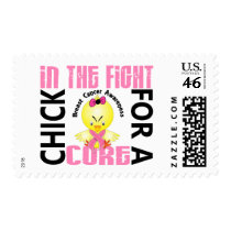 Chick In The Fight Breast Cancer postage