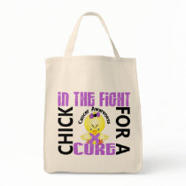Chick In The Fight Cancer bags by awarenesschicks Chick In The Fight Cancer bags
