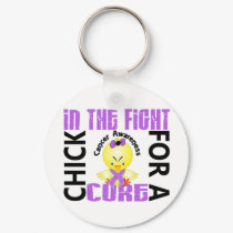 Chick In The Fight Cancer keychains by awarenesschicks Chick In The Fight Cancer keychains