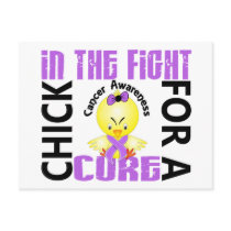 Chick In The Fight Cancer postcards
