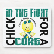 Chick In The Fight Cervical Cancer mousepads