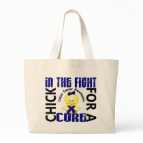 Chick In The Fight Colon Cancer bags by awarenesschicks Chick In The Fight Colon Cancer bags