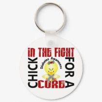 Chick In The Fight Diabetes keychains by awarenesschicks Chick In The Fight Diabetes keychains