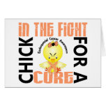 Chick In The Fight Endometrial Cancer Greeting Card