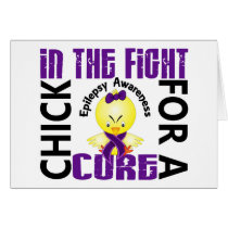 Chick In The Fight Epilepsy cards by awarenesschicks Chick In The Fight Epilepsy cards