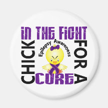 Chick In The Fight Epilepsy Magnet