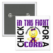 Chick In The Fight Fibromyalgia Pin