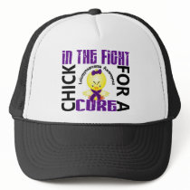 Chick In The Fight Leiomyosarcoma hats by awarenesschicks Chick In The Fight Leiomyosarcoma hats