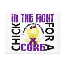 Chick In The Fight Leiomyosarcoma postcards