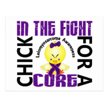 Chick In The Fight Leiomyosarcoma Postcard