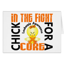 Chick In The Fight Leukemia cards by awarenesschicks Chick In The Fight Leukemia cards