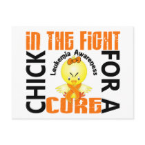 Chick In The Fight Leukemia postcards