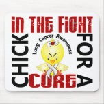 Chick In The Fight Lung Cancer Mouse Pad