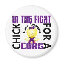 Chick In The Fight Lupus magnets by awarenesschicks Chick In The Fight Lupus magnets